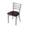 Holland Bar Stool Co 400 Jackie 18" Chair with Anodized Nickel Finish and Dark Cherry Maple Seat 40018ANDCMpl - alternate 1